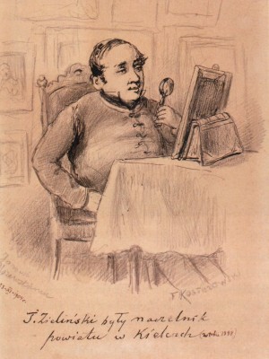 Portret Tomasza Zielińskiego autorstwa Franciszka Kostrzewskiego